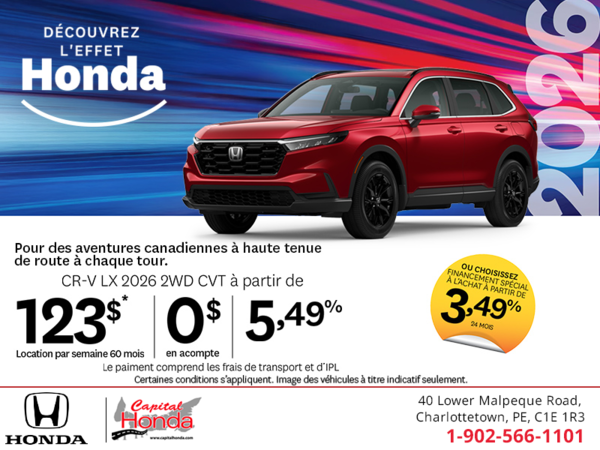 Obtenez le Honda CR-V 2026 !