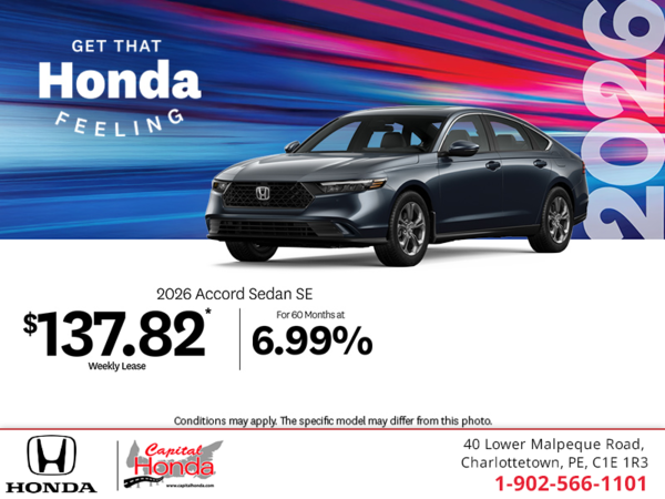Get the 2026 Honda Accord! 