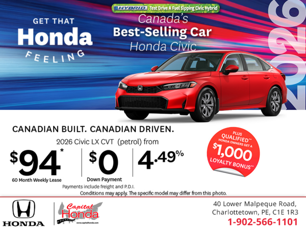 Get the 2026 Honda Civic!