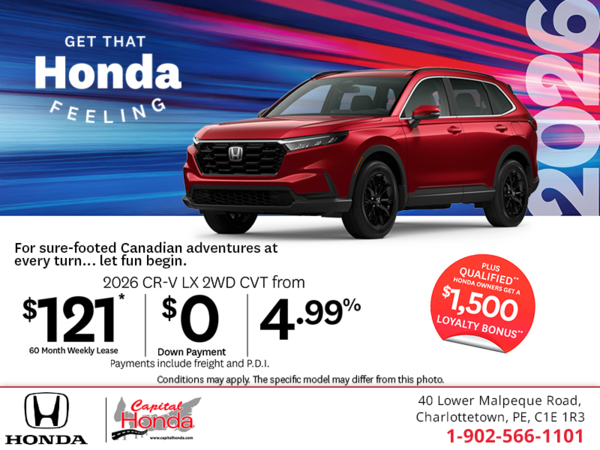 Get the 2026 Honda CR-V! 