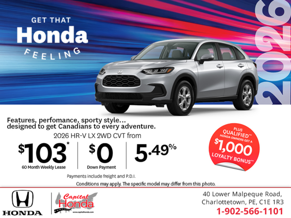 Get the 2026 Honda HR-V!
