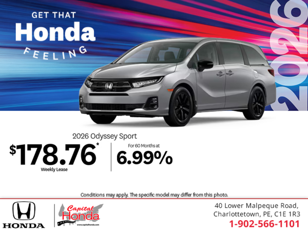 Get the 2026 Honda Odyssey! 