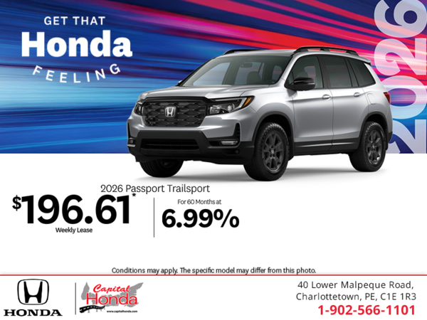 Get the 2026 Honda Passport!