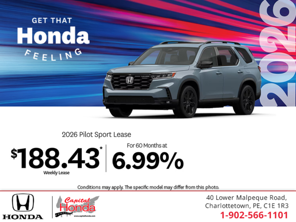 Get the 2026 Honda Pilot! 