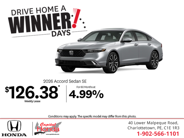 Get the 2026 Honda Accord! 