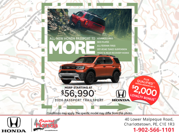 Get the 2026 Honda Passport!
