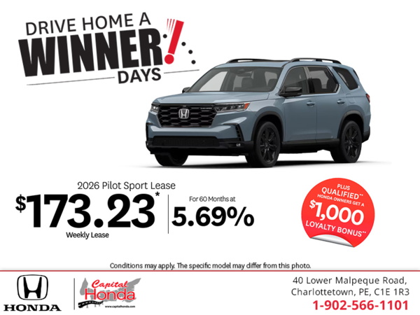 Get the 2026 Honda Pilot! 