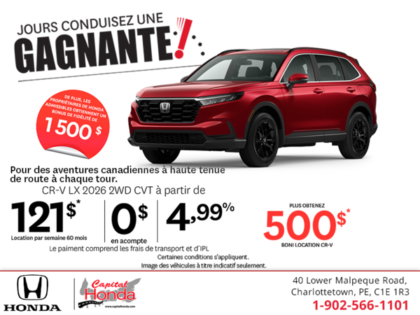 Obtenez le Honda CR-V 2026 !