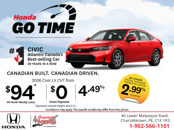 Get the 2026 Honda Civic!