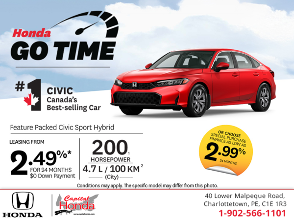 Get the 2026 Honda Civic Sport Hybrid! 