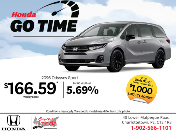 Get the 2026 Honda Odyssey! 