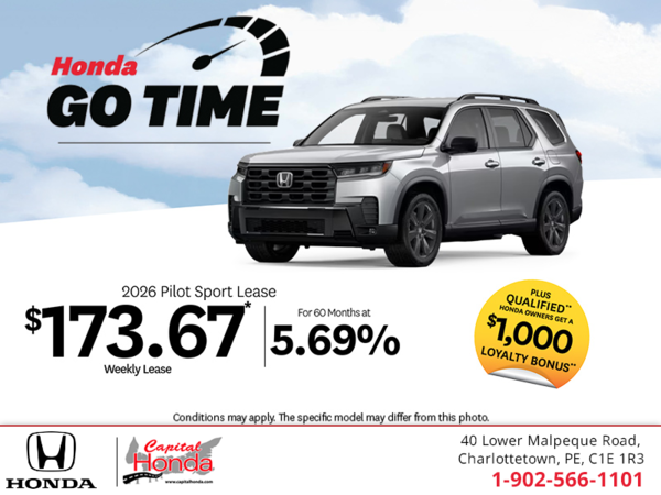 Get the 2026 Honda Pilot! 