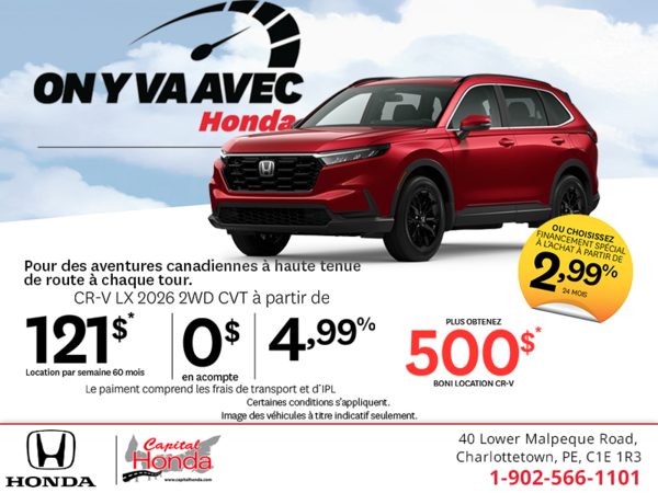Obtenez le Honda CR-V 2026 !