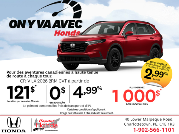Obtenez le Honda CR-V 2026 !