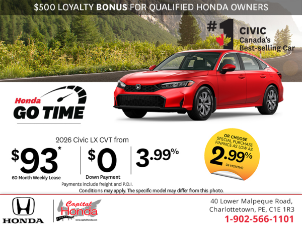 Get the 2026 Honda Civic!