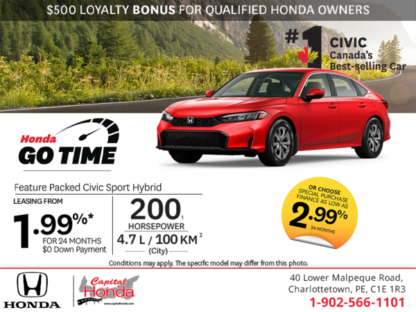 Get the 2026 Honda Civic Sport Hybrid! 
