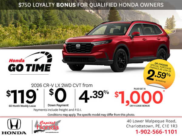 Get the 2026 Honda CR-V! 