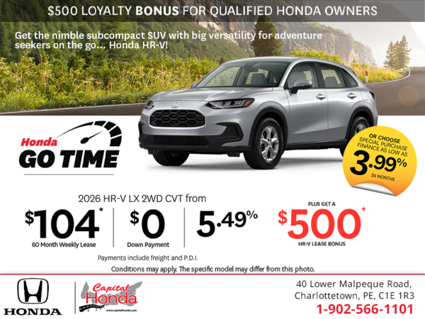 Get the 2026 Honda HR-V!