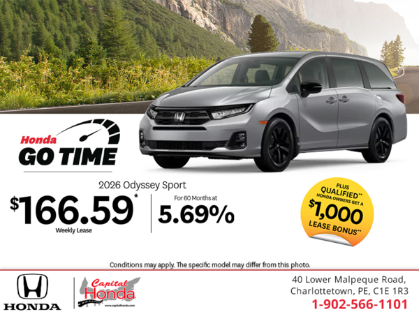 Get the 2026 Honda Odyssey! 