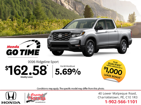Get the 2026 Honda Ridgeline! 