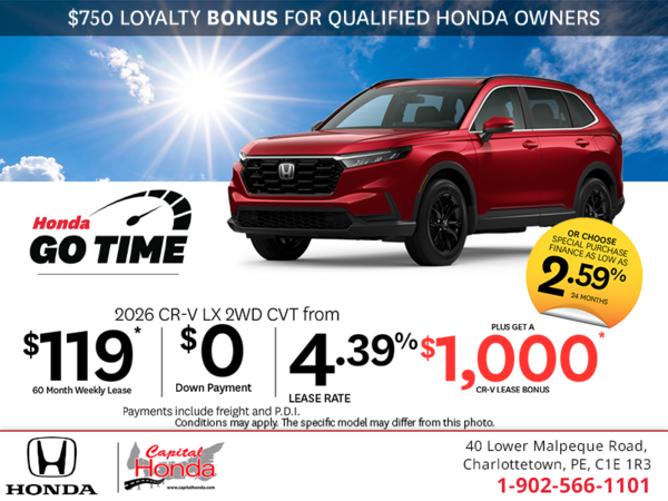 Get the 2026 Honda CR-V! 