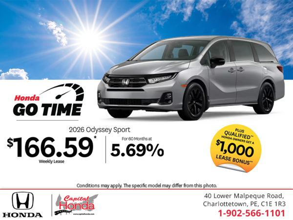Get the 2026 Honda Odyssey! 