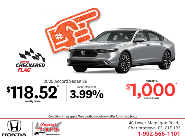 Get the 2026 Honda Accord! 