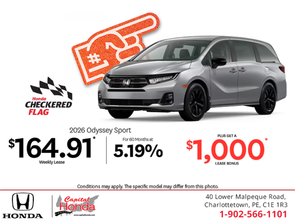 Get the 2026 Honda Odyssey! 