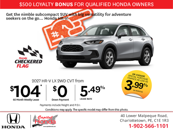 Get the 2027 Honda HR-V!
