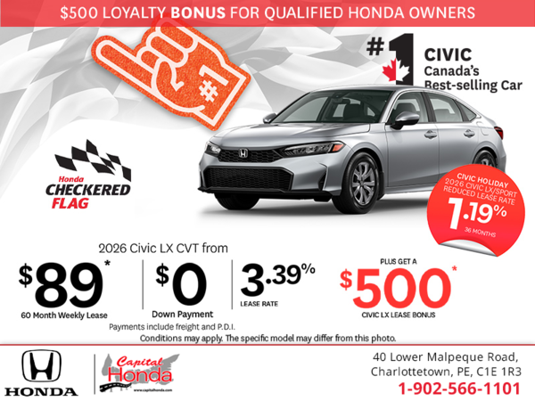 Get the 2026 Honda Civic!