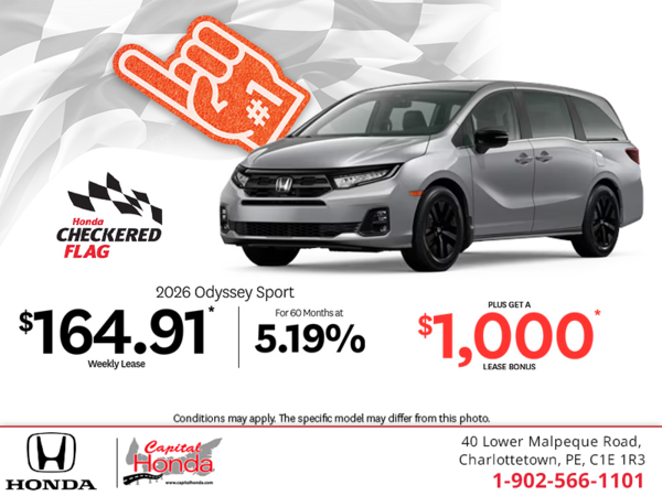 Get the 2026 Honda Odyssey! 
