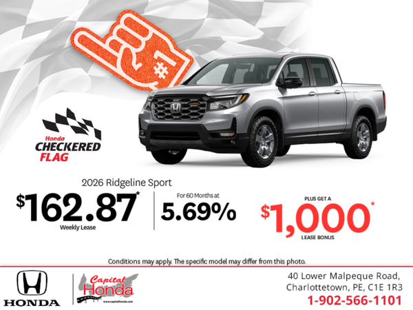Get the 2026 Honda Ridgeline! 