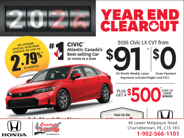 Get the 2026 Honda Civic!