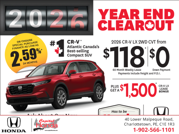 Get the 2026 Honda CR-V! 