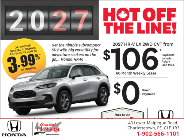 Get the 2027 Honda HR-V!