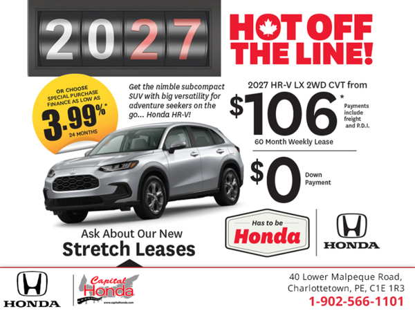Get the 2027 Honda HR-V!