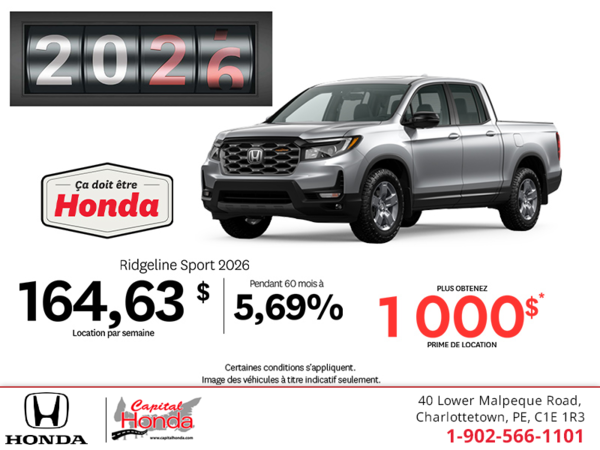 Honda Ridgeline 2026