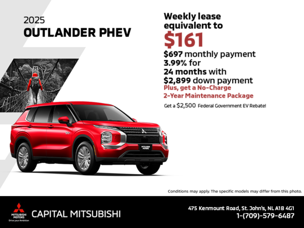 Get the 2024 Mitsubishi Outlander PHEV