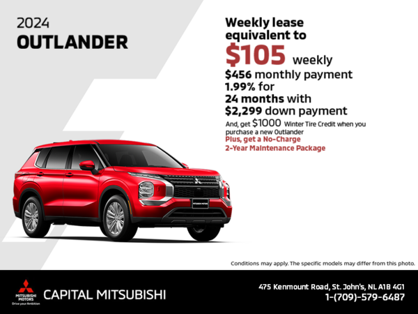 Get the 2024 Mitsubishi Outlander