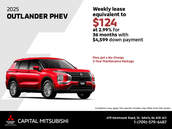 Get the 2025 Mitsubishi Outlander PHEV