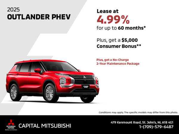 Get the 2025 Mitsubishi Outlander PHEV