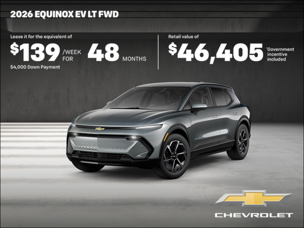 Get the 2026 Chevrolet Equinox EV