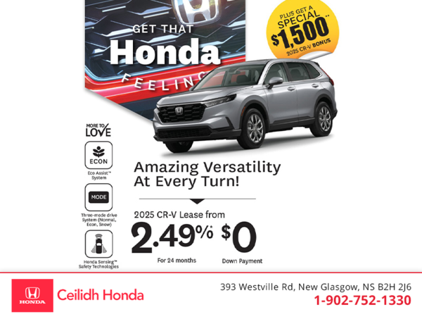 Get the 2025 Honda CR-V! 