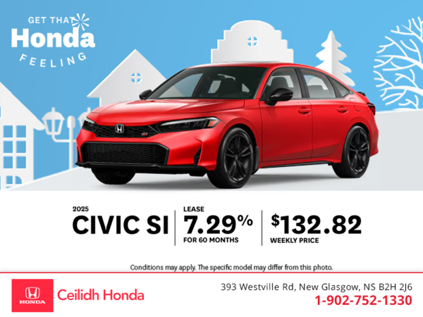 Get the 2025 Honda Civic Si! 