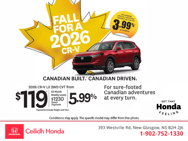 Get the 2026 Honda CR-V! 