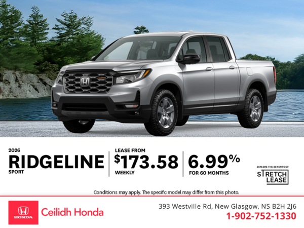 Get the 2026 Honda Ridgeline! 