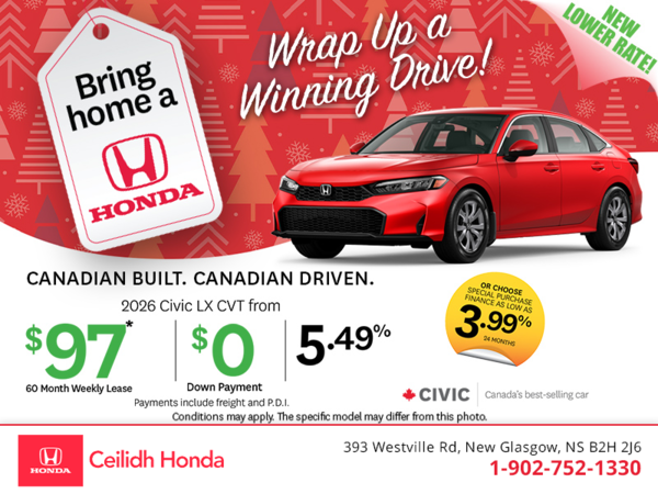 Get the 2026 Honda Civic!