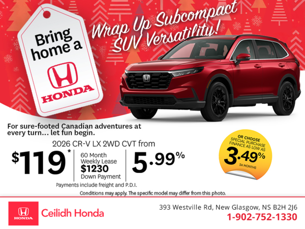 Get the 2026 Honda CR-V! 