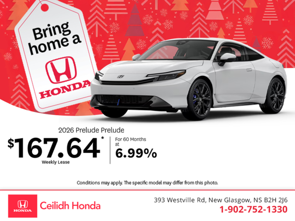 Get the 2026 Honda Prelude!