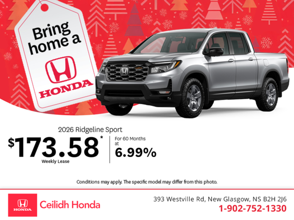 Get the 2026 Honda Ridgeline! 